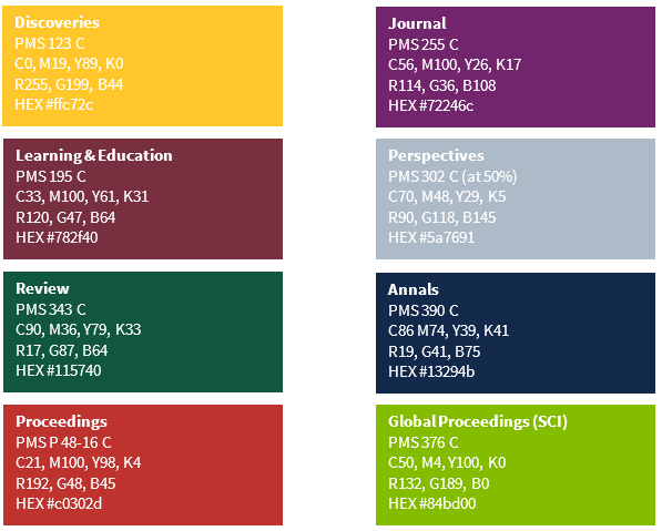 Journal Colors sample