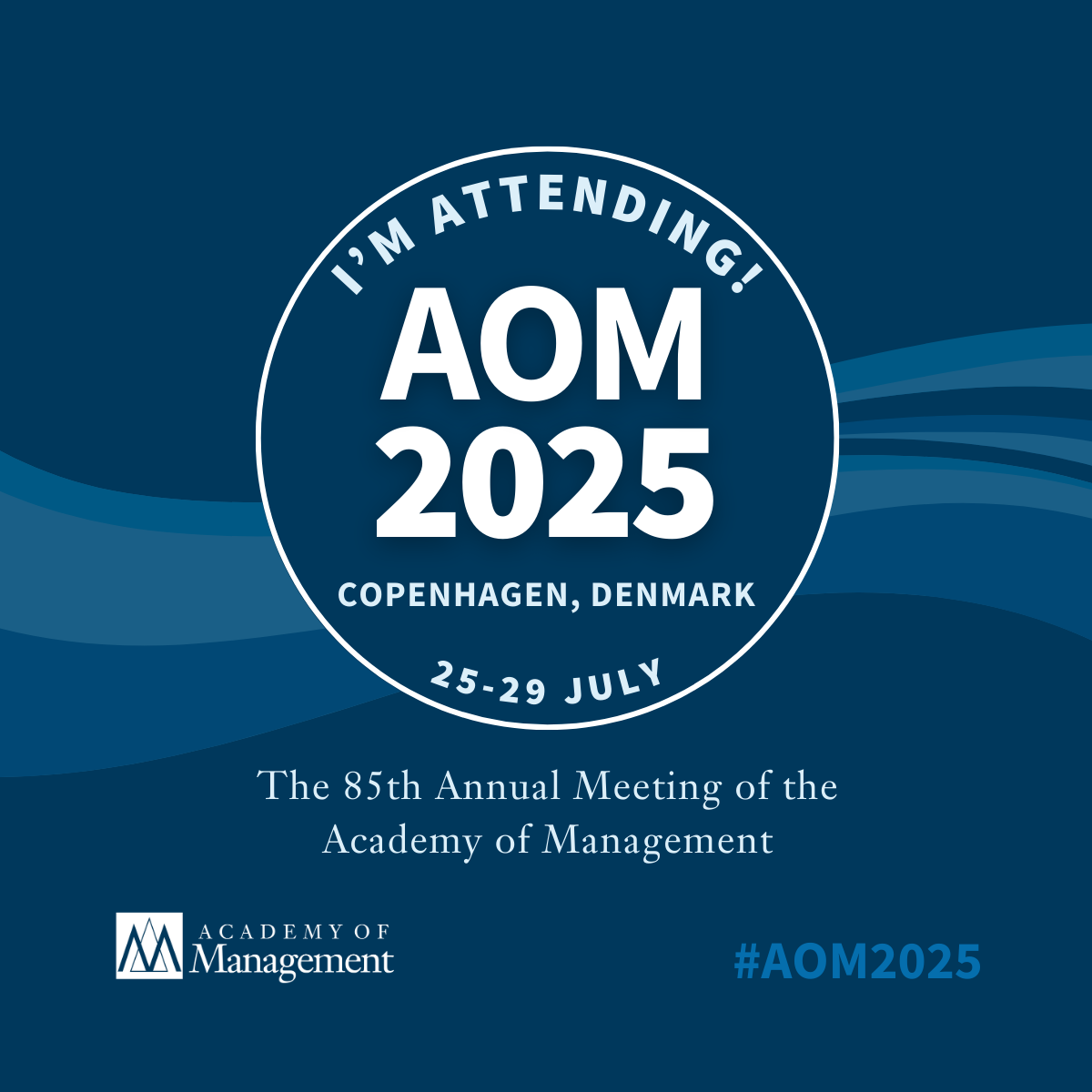 AOM2025 Attendees Social Media Badge