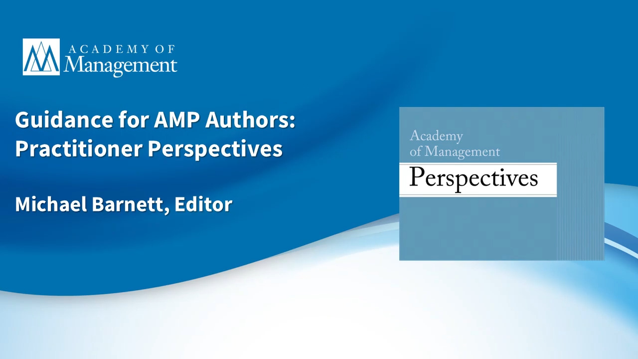 Guidance for AMP Authors: Practitioner Perspectives
