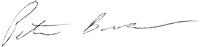 Peter Bamberger signature