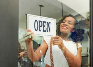 Woman opens store