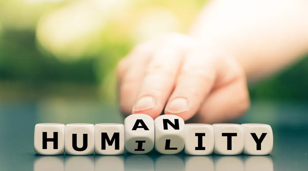 blocks spell humanity and humility