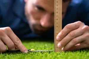 Perfectionist measure height of grass