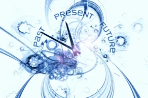 Past Present Future and Clock Hands