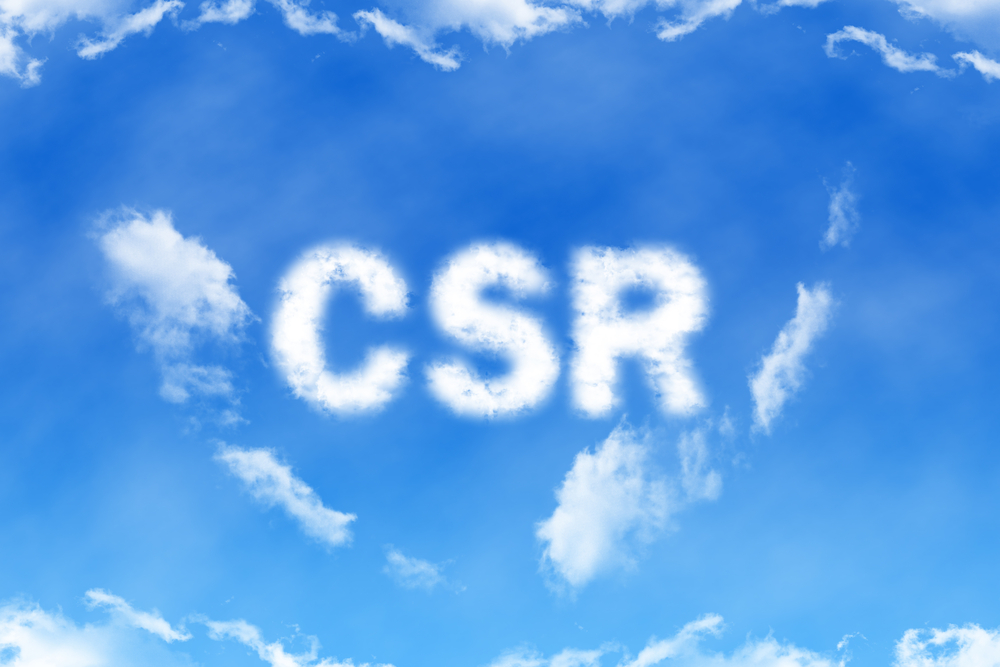 Cloud shaped like the letters CSR