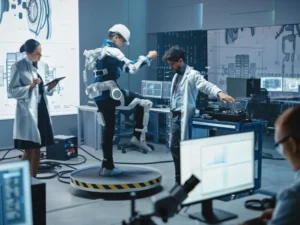 Various scientists and engineers working at a startup find success through experimentation