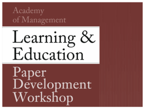 AMLE Paper Development Workshop