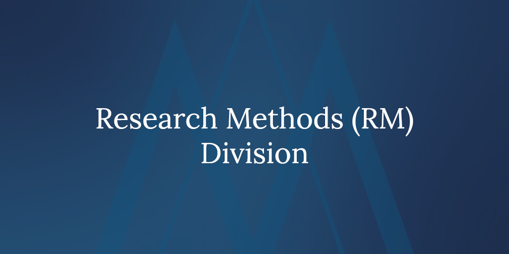 Divisions and Interest Groups | Research Methods Division