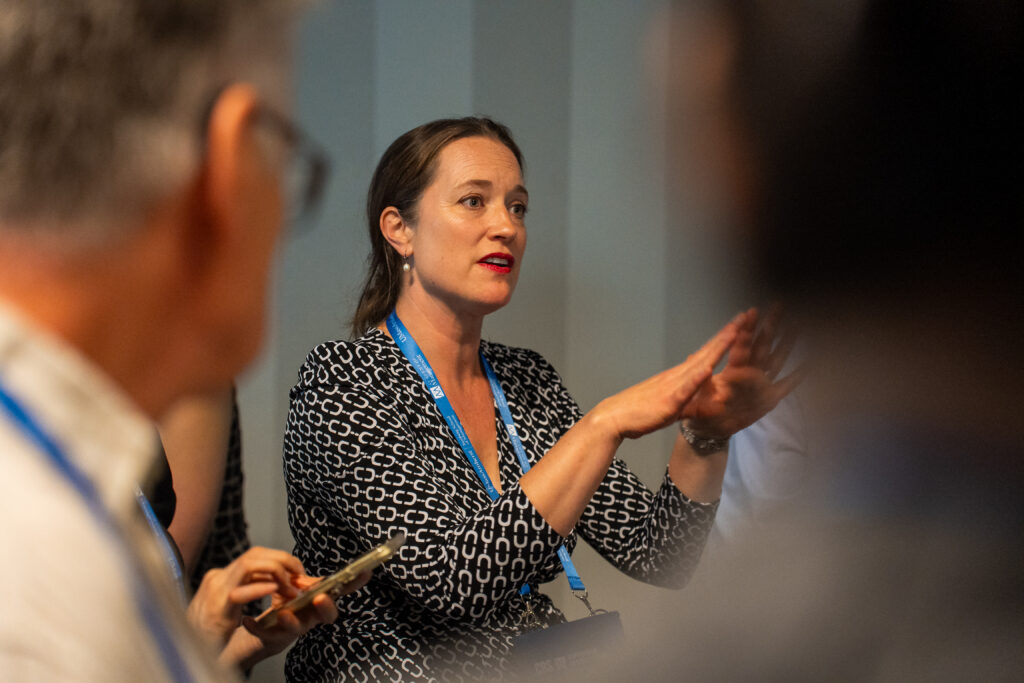 Image of AOM member speaking