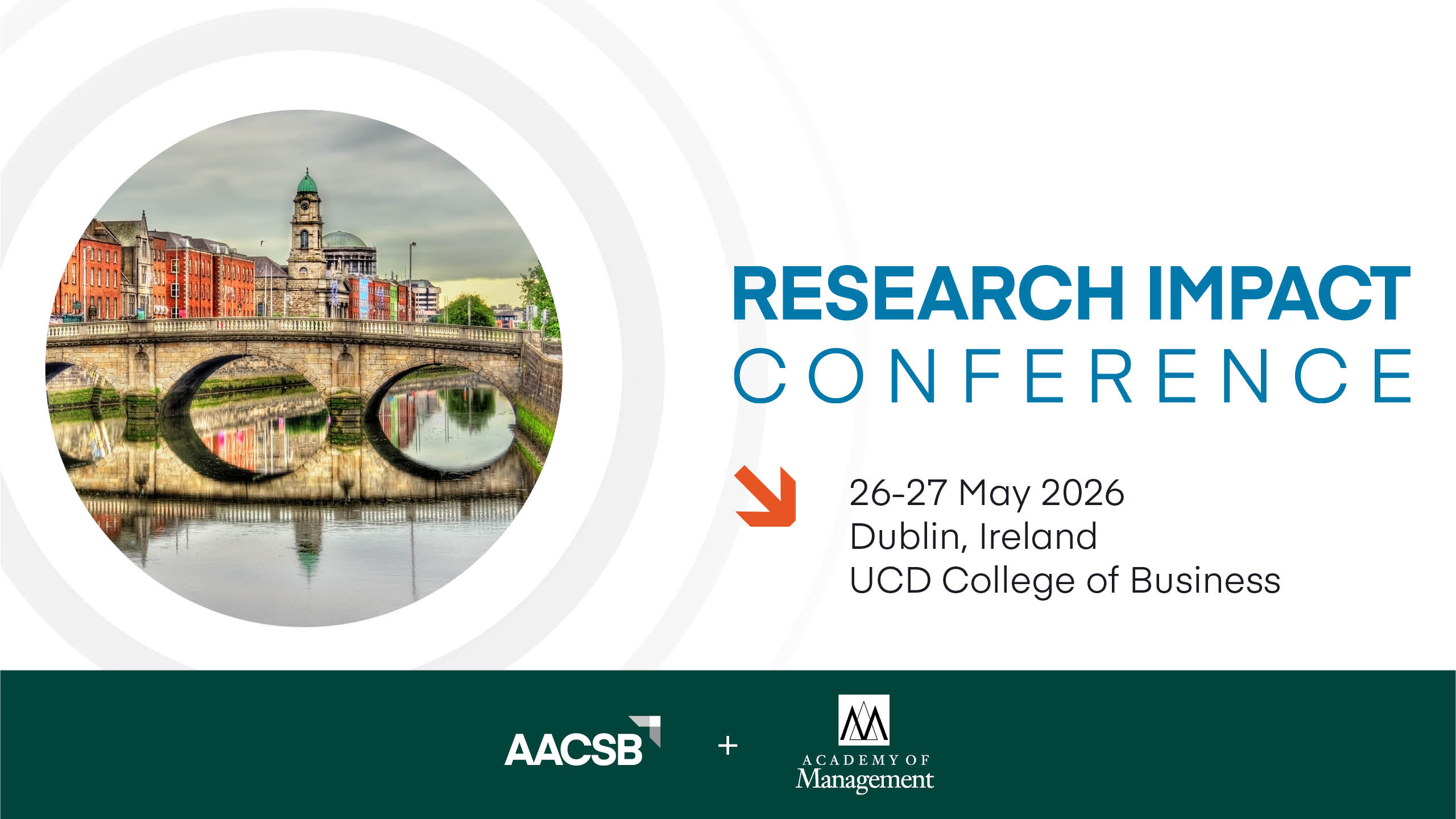 AOM and AACSB - Research Impact Conference flyer