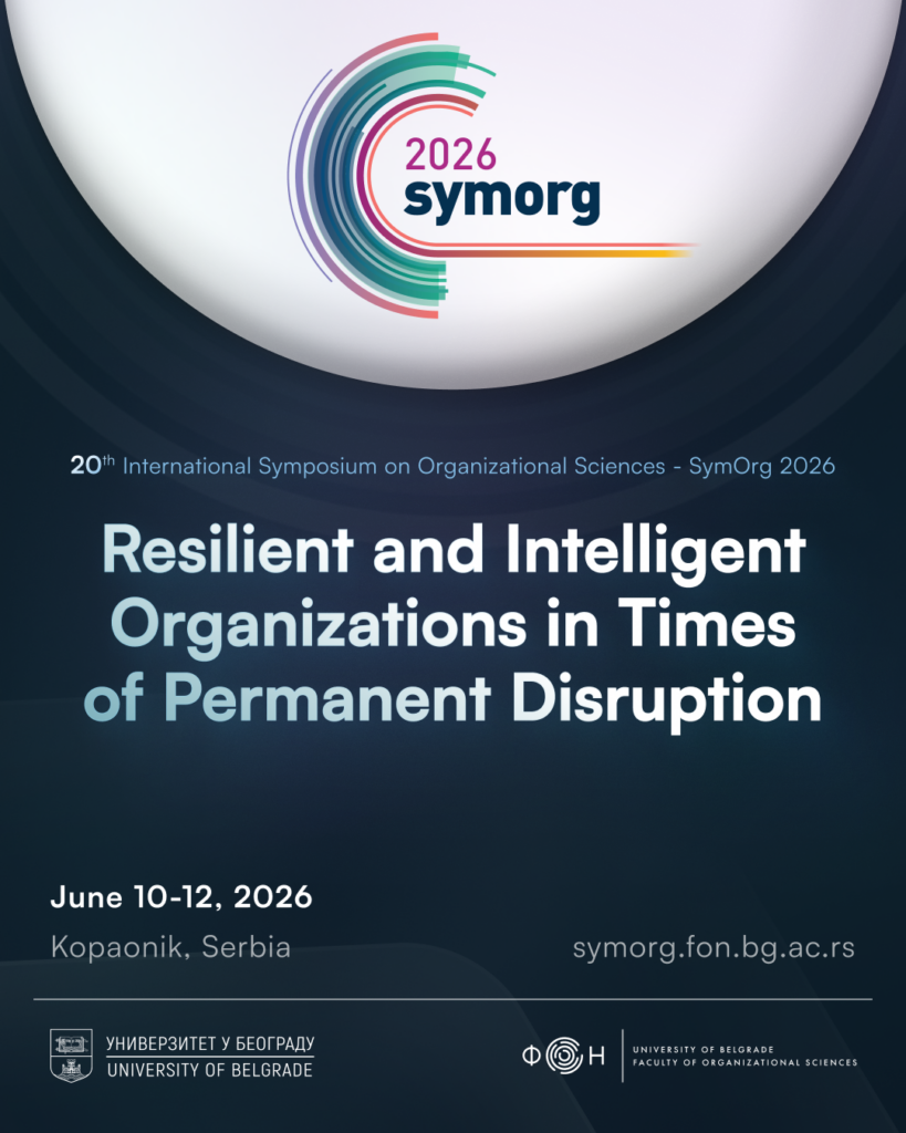 20th International Symposium on Organizational Sciences – SymOrg 2026