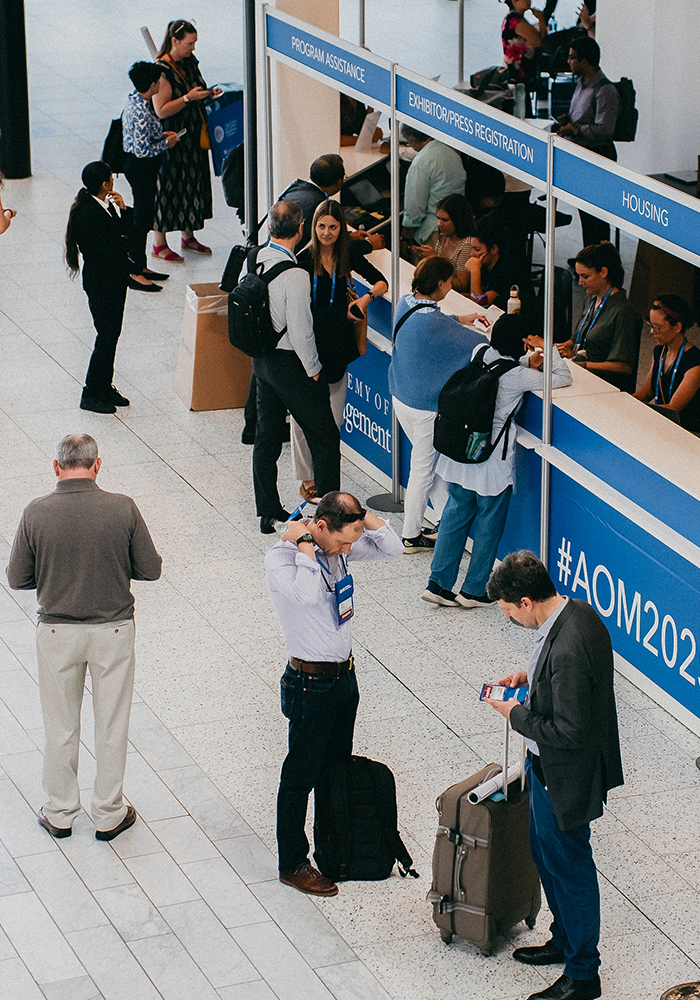 AOM Registration Booth