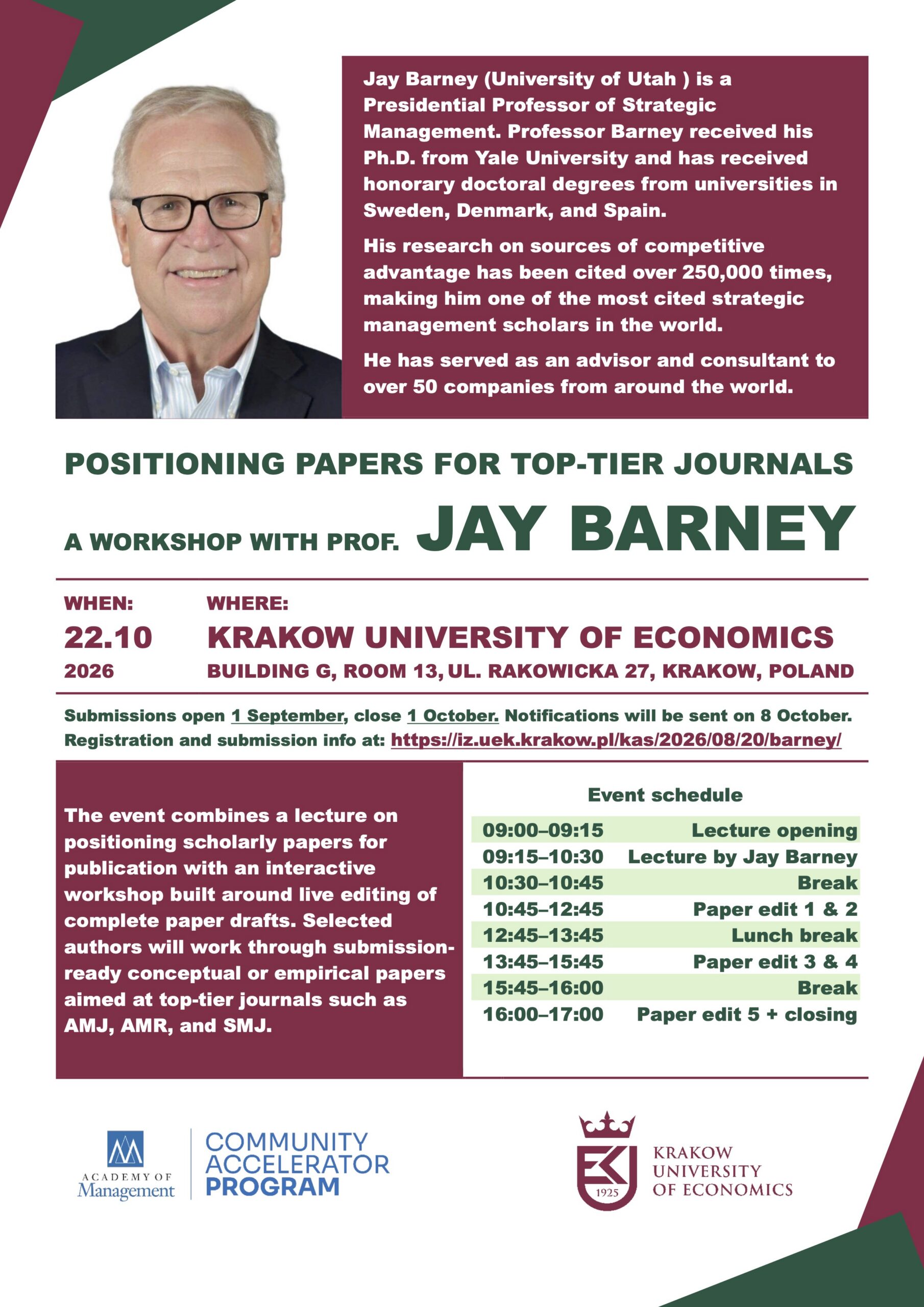 Positioning Paper for Top-tier Journals, Jay Barney