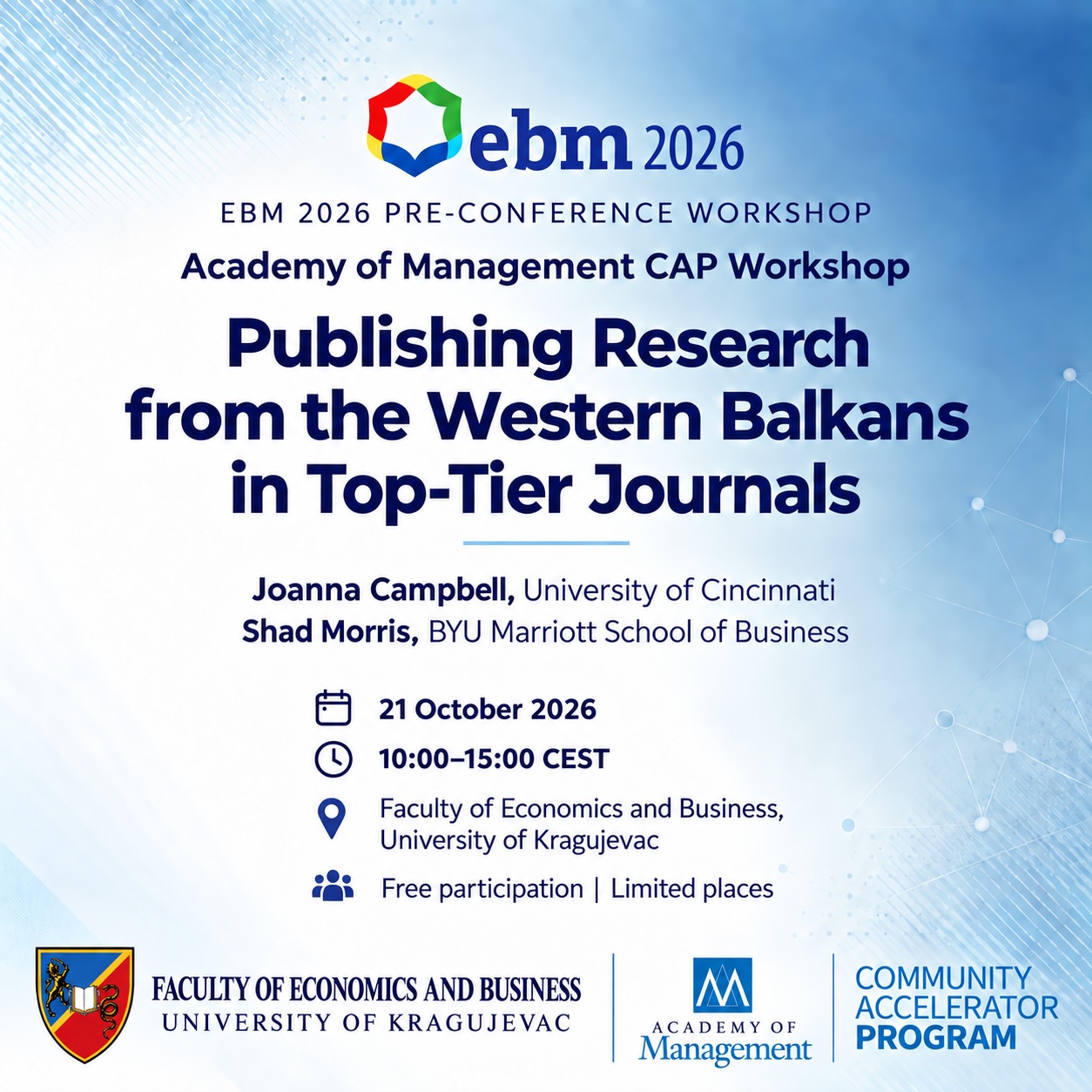 CAP: Publishing Research from the Western Balkans in Top-Tier Journals